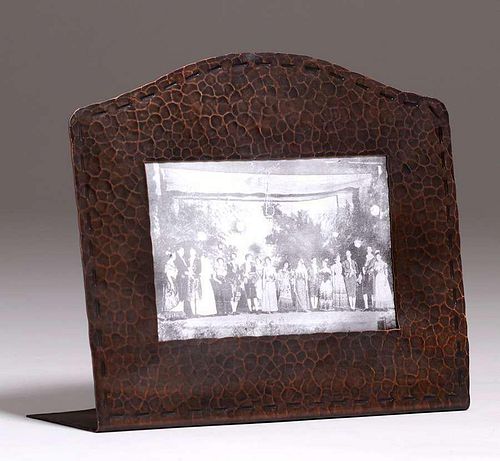 Michael Adams Hammered Copper Picture Frame c1990s