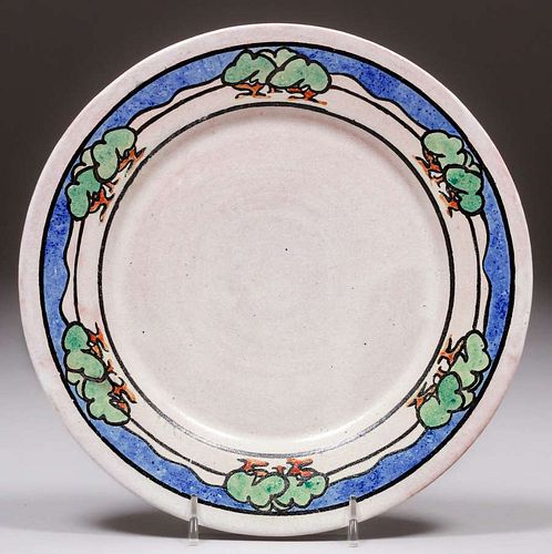 Paul Revere Pottery Decorated Plate 1928