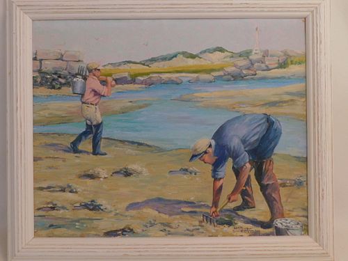 A. SWEETMAN - PAINTING OF CAPE CLAMMERS