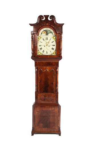 John Stokes 19th C. Victorian Tall Case Clock