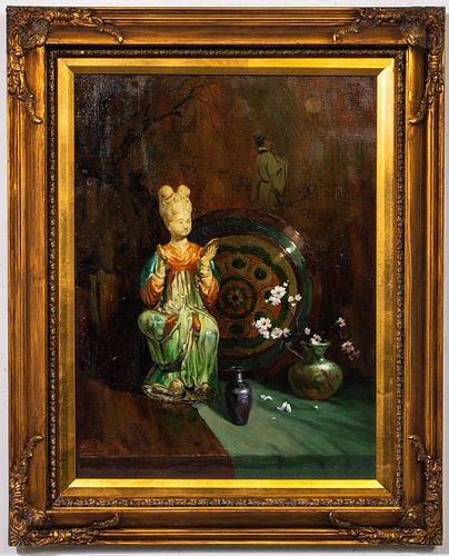 Robert A. Maguire "Lady of the Court" Oil