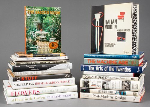 Group Of Books On Architecture, Style & Design