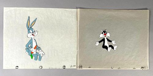 Bugs Bunny and Sylvester Animation Cels