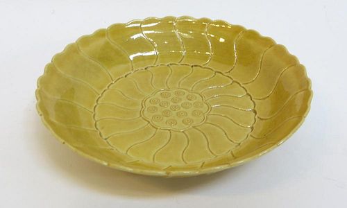 Yellow Glaze Porcelain Yongzheng Plate