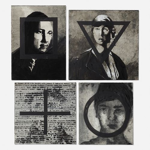 Melissa Gordon, Sympathetic Portrait I-V (four works)