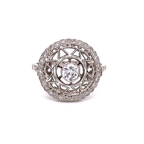 1920Õ Platinum Diamond Ring