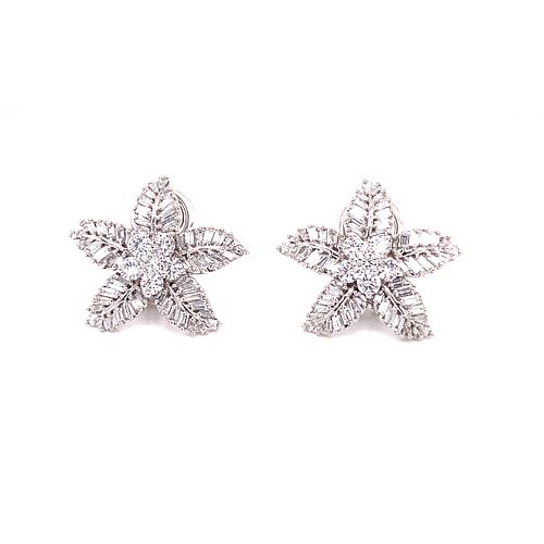 18K Diamond Star EarringsÊ