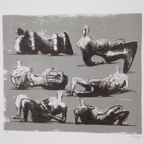 Henry Moore, Six Reclining Figures, 1973