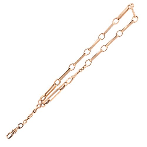 A 14K Yellow Gold Pocket Watch Chain