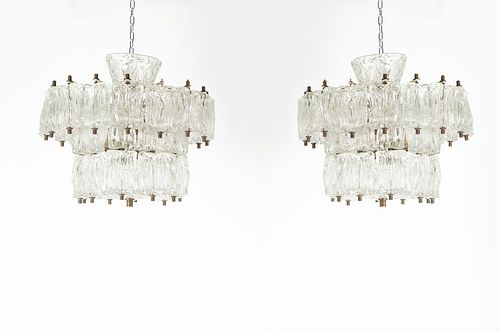 Barovier e Toso - Pair of chandeliers