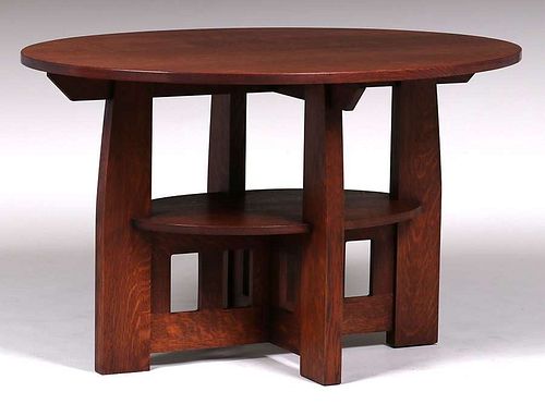 Contemporary Warren Hile Limbert Double Oval Table