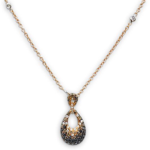 18K Rose Gold & Diamond Necklace