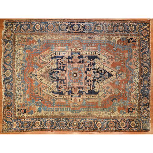 Antique Serapi Carpet, Persia, 10.6 x 14
