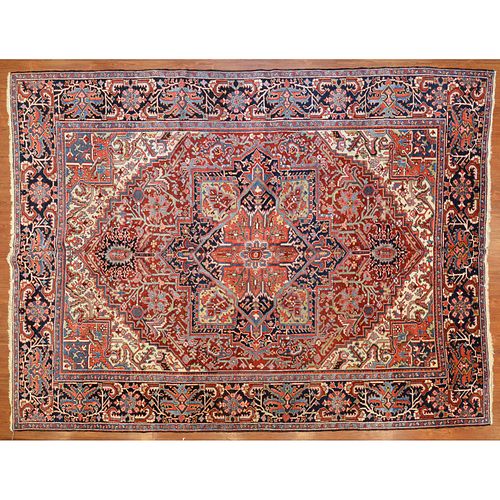 Semi-Antique Heriz Rug, Persia, 9 x 11.9