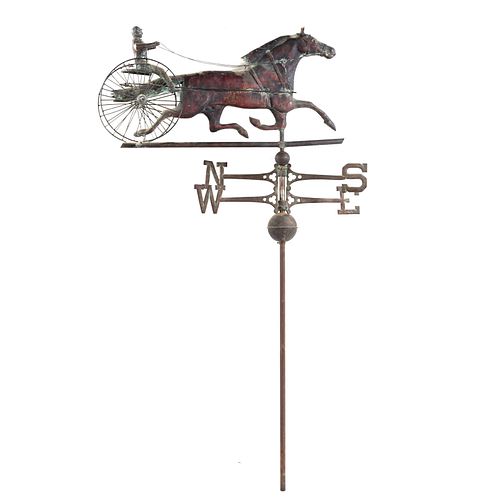 Sheet Copper Sulky Weather Vane