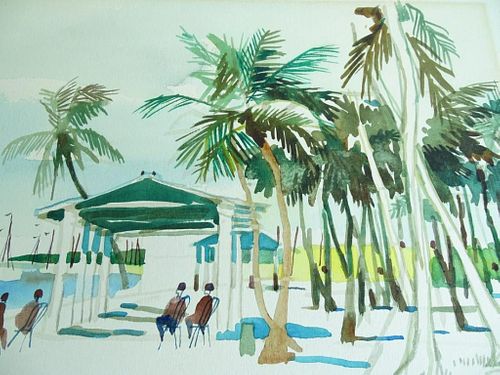 Dong Kingman (1911-2000) Watercolor