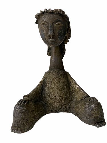 Possibly Ángel Botello Bronze Sculpture