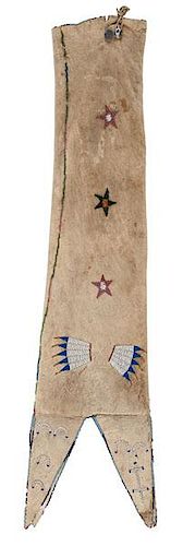 Sioux Beaded Hide Tobacco Bag from the Collection of Forrest Fenn, Santa Fe 