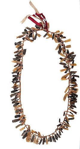 Plains Carved Buffalo Horn Bandolier from the William H. Jensen (1886-1960) Collection  