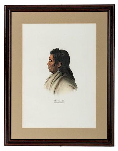 McKenney & Hall (American, 1837-1844) Hand-Colored Lithograph 