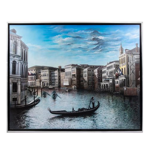 LAUREANO KAMALKY "The magic city" Firmado y fechado 2015 al reverso Acrílico sobre tela Enmarcado 150 x 120 cm