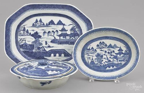 Chinese export porcelain Canton platter, entr‚e