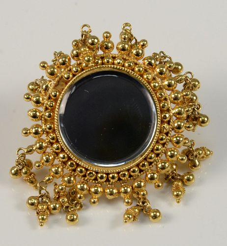 22 Karat Gold Mirror Ring
size 7
total weight 15.3 grams