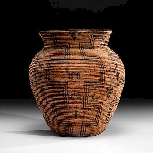Apache Figural Basketry Olla Deaccessioned from the Hopewell Museum, Hopewell, NJ 