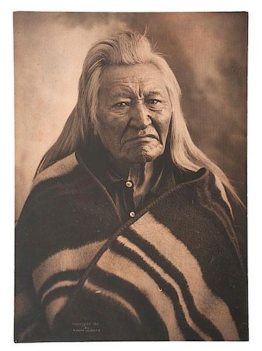 Roland Reed (American, 1864-1934) Platinum Photograph, <i>Ca-Ca-She, Flathead Chief</i> 
