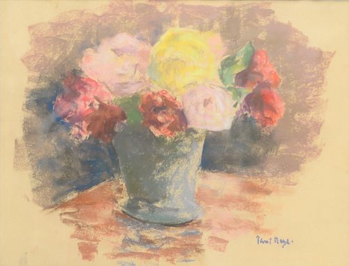 Paul Lucien Maze (1887 - 1979) 
"Still Life in a Grey Vase"
pastel on paper
signed Paul Maze lower right
14 1/2" x 19"
Acquavella Galleries, New York 