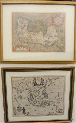 Willem Blaeu
"India Quae Orientalis Dictitor et Insulae Adiocentes, Amsterdam, 1635, centered on Island of Java and Southeast Asia", 
map sight size: 