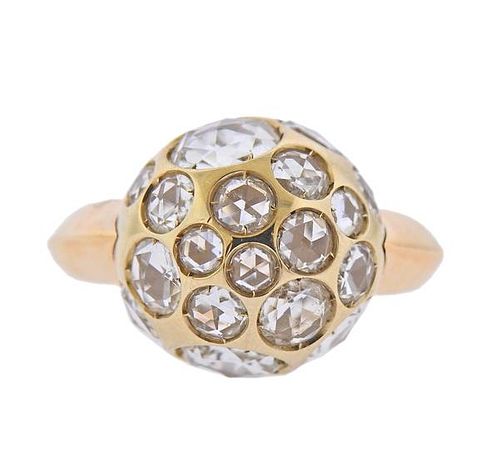 Pomellato Harem 18K Gold Rock Crystal Ring