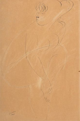 Emilio Greco (Catania 1913-Roma 1995)  - Female figure, 1949