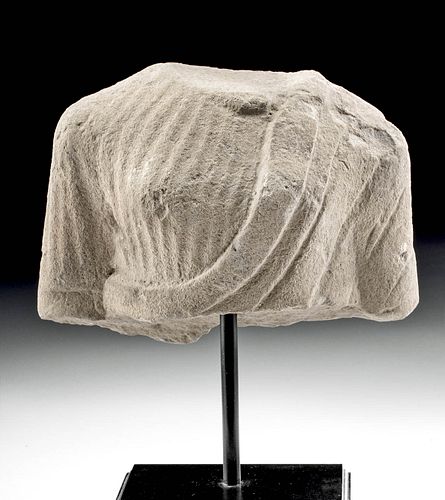 Gandharan Stone Torso w/ Sumptuous Garments