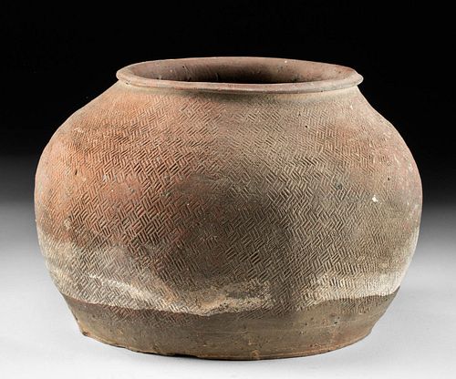 Chinese Warring States Pottery Storage Jar