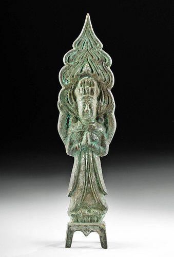 Chinese Tang Dynasty Brass Bodhisattva Figure