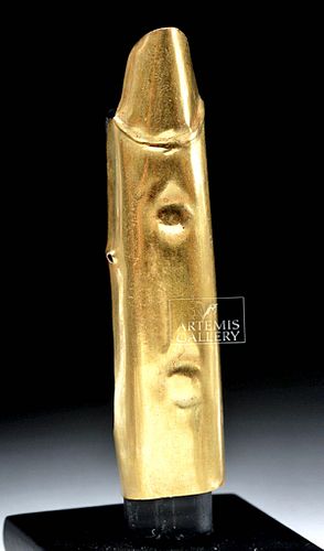 Pre-Columbian Sican Gold Ring, Finger-Shaped