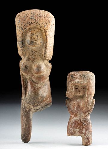 Pair of Valdivian Terracotta Venus Figures