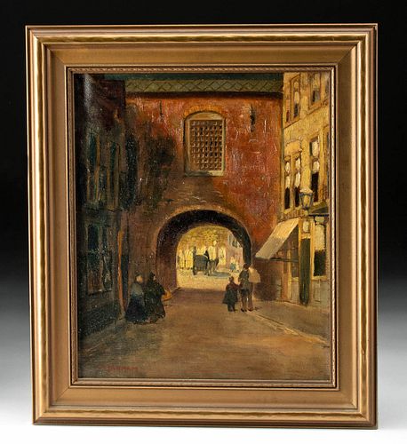 Framed & Signed 19th C. European Painting