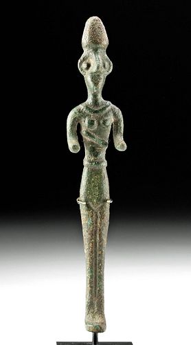 Ancient Near East Copper Standing Female Figure