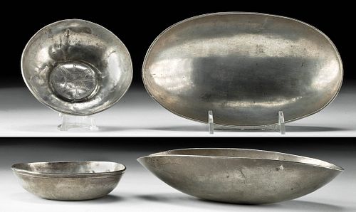 Lot of 2 Sasanian Silver Bowls - Rare