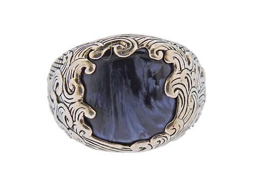 David Yurman Exotic Stone Silver Ring 