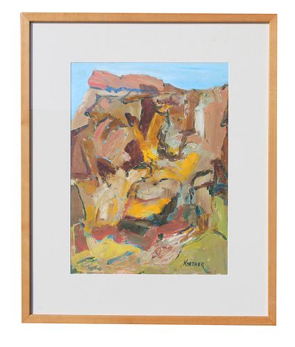 Thomas Koether (NY b. 1940) "Down in the Quarry"