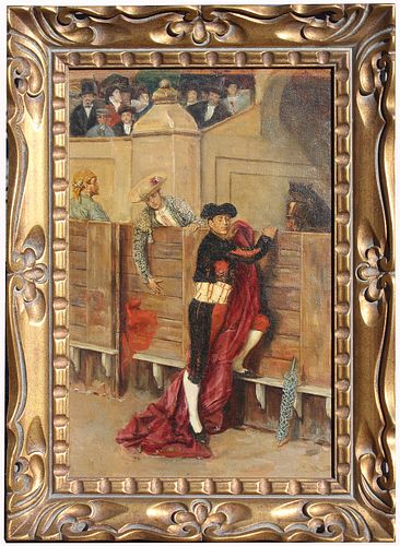 Signed, 19th Century Painting of a Matador