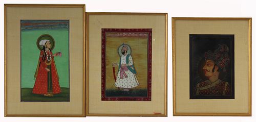 (3) Hand Painted Persian Miniatures