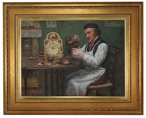 Signed, "A Questionable Investment" 19th C. Ptg