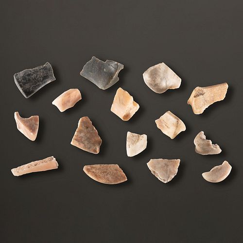 An Assortment of Quartz Bannerstone Fragments, Largest 1-3/4 in.