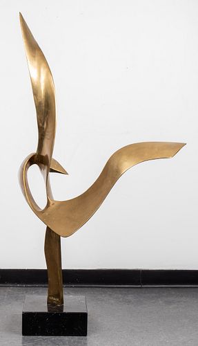 Leonardo Nierman Large Abstract Bronze Sculpture