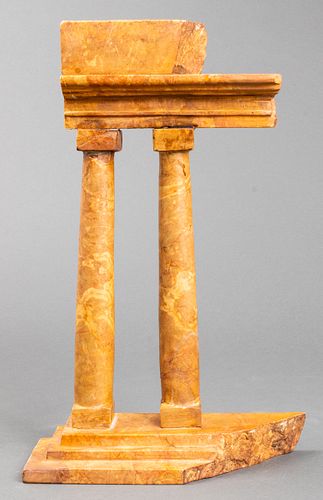 Continental Grand Tour Carved Marble Column Group
