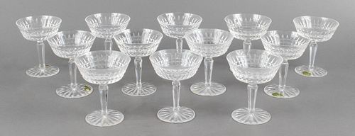Waterford Cut Glass Coupe Glasses, Set of 12